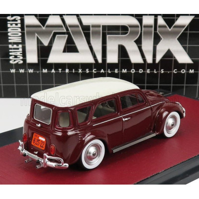 MATRIX SCALE MODELS VOLKSWAGEN FUSCA SW STATION WAGON PROTOTYPE 1962 - BROWN WHITE 1/43