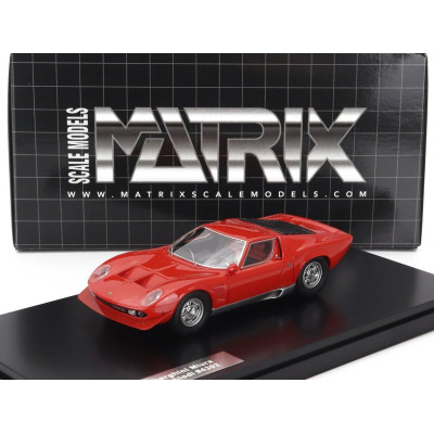 MATRIX SCALE MODELS LAMBORGHINI MIURA P400S MILLECHIODI 1969 - RED 1/43