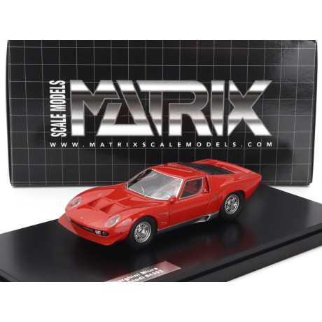 MATRIX SCALE MODELS LAMBORGHINI MIURA P400S MILLECHIODI 1969 - RED 1/43