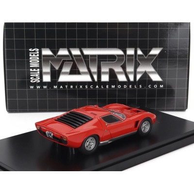 MATRIX SCALE MODELS LAMBORGHINI MIURA P400S MILLECHIODI 1969 - RED 1/43