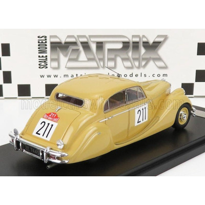 MATRIX SCALE MODELS JAGUAR MKV 3.5L N 211 3rd RALLY MONTECARLO 1951 C.VARD - A.YOUNG - BEIGE 1/43