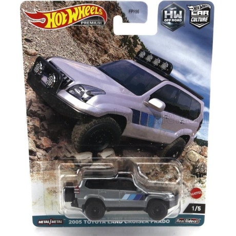 MATTEL HOT WHEELS TOYOTA LAND CRUISER PRAT OFF ROAD 2005 - GREY 1/64