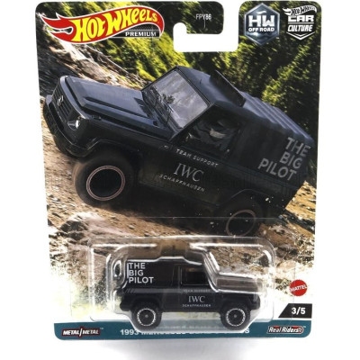 MATTEL HOT WHEELS MERCEDES BENZ G-CLASS TEAM SUPPORT IWC 1993 - BLACK 1/64