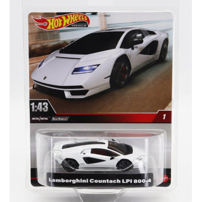 MATTEL HOT WHEELS LAMBORGHINI COUNTACH LPi 800-4 2021 - BLISTER BOX - WHITE 1/43