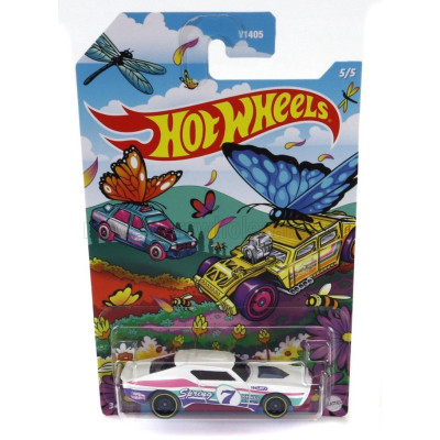 MATTEL HOT WHEELS AUTOMOBILE MUSCLE BOUND - WHITE LILLAC 1/64