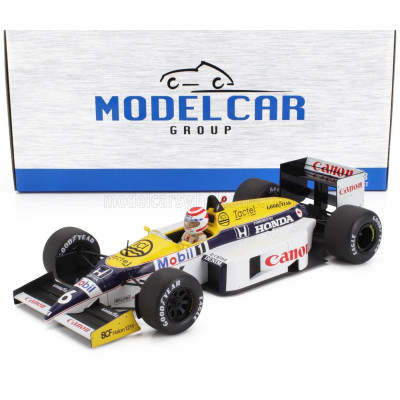 MCG WILLIAMS F1  FW11 HONDA TEAM WILLIAMS N 6 WINNER BRAZILIAN GP 1986 NELSON PIQUET - BLUE YELLOW WHITE 1/18
