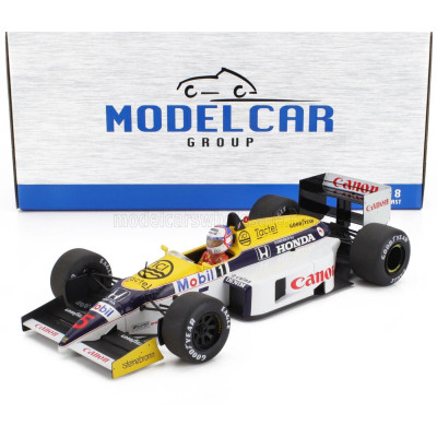 MCG WILLIAMS F1  FW11 TEAM WILLIAMS N 5 WINNER BRITISH GP 1986 NIGEL MANSELL - YELLOW WHITE BLACK 1/18