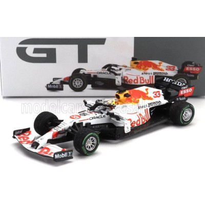 MINI GT RED BULL F1  RB16B HONDA TEAM RED BULL RACING RA620H N 33 WORLD CHAMPION 2nd TURKISH GP 2021 MAX VERSTAPPEN - WHITE RED