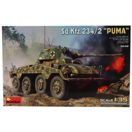 MINIART TANK SD.KFZ. 234/2 PUMA TANK MILITARY 1945 1/35