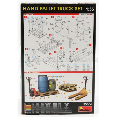 MINIART ACCESSORIES HAND PALLET TRUCK SET 1/35