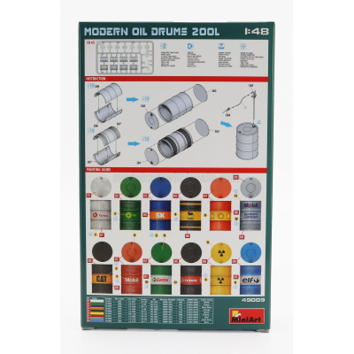 MINIART ACCESSORIES MODERN OIL DRUMS 200L 1/48