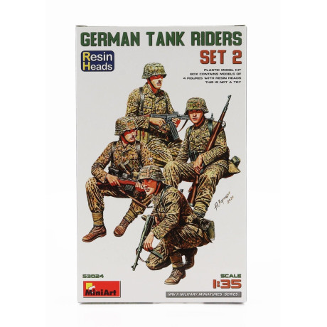 MINIART ACCESSORIES GERMAN TANK RIDERS MILITARY FIGURES 1/35