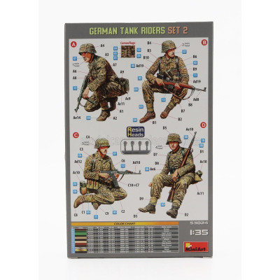 MINIART ACCESSORIES GERMAN TANK RIDERS MILITARY FIGURES 1/35