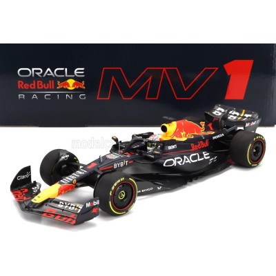 MINICHAMPS RED BULL F1  RB19 TEAM ORACLE RED BULL RACING N 1 WORLD CHAMPION WINNER JAPAN GP 2023 MAX VERSTAPPEN - MATT BLUE 1/18