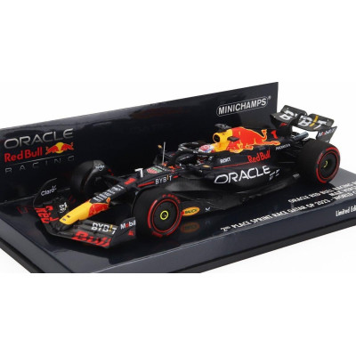 MINICHAMPS RED BULL F1  RB19 TEAM ORACLE RED BULL RACING N 1 WORLD CHAMPION 2nd SPRINT RACE QATAR GP 2023 MAX VERSTAPPEN - MATT
