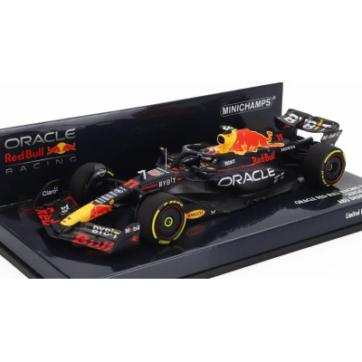 MINICHAMPS RED BULL F1  RB19 TEAM ORACLE RED BULL RACING N 11 4th ABU DHABI GP 2023 SERGIO PEREZ - MATT BLUE 1/43