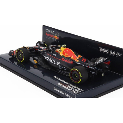 MINICHAMPS RED BULL F1  RB19 TEAM ORACLE RED BULL RACING N 11 4th ABU DHABI GP 2023 SERGIO PEREZ - MATT BLUE 1/43