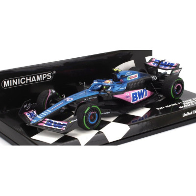 MINICHAMPS ALPINE F1  A523 TEAM BWT ALPINE N 10 MONACO GP 2023 PIERRE GASLY - BLUE PINK 1/43