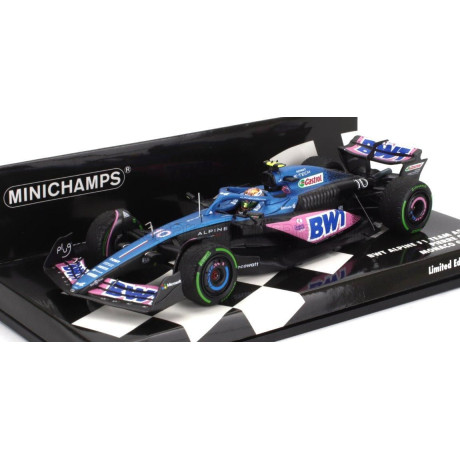 MINICHAMPS ALPINE F1  A523 TEAM BWT ALPINE N 10 MONACO GP 2023 PIERRE GASLY - BLUE PINK 1/43