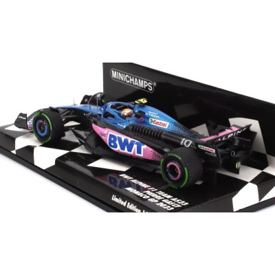 MINICHAMPS ALPINE F1  A523 TEAM BWT ALPINE N 10 MONACO GP 2023 PIERRE GASLY - BLUE PINK 1/43