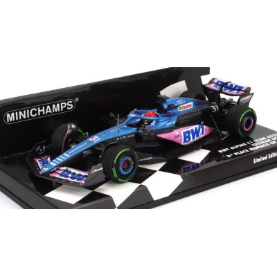 MINICHAMPS ALPINE F1  A523 TEAM BWT ALPINE N 31 3rd MONACO GP 2023 ESTEBAN OCON - BLUE PINK 1/43