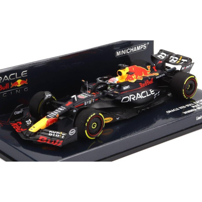 MINICHAMPS RED BULL F1  RB19 TEAM ORACLE RED BULL RACING N 1 WORLD CHAMPION WINNER BELGIAN GP 2023 MAX VERSTAPPEN - MATT BLUE 1/