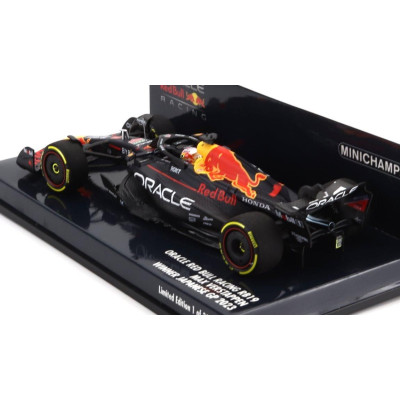 MINICHAMPS RED BULL F1  RB19 TEAM ORACLE RED BULL RACING N 1 WORLD CHAMPION WINNER JAPAN GP 2023 MAX VERSTAPPEN - MATT BLUE 1/43
