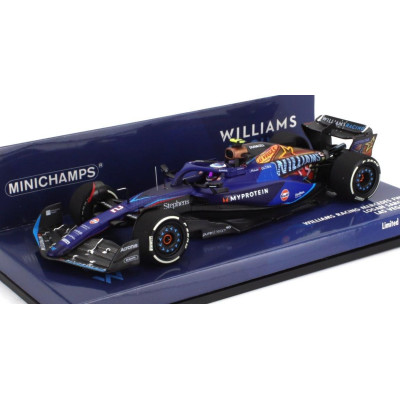 MINICHAMPS WILLIAMS F1  FW45 TEAM WILLIAMS RACING GULF N 2 LAS VEGAS USA GP 2023 LOGAN SARGEANT - BLUE BLACK 1/43