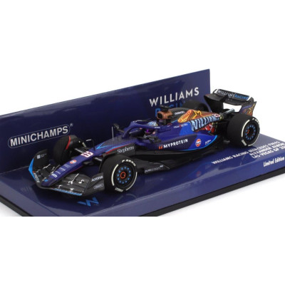 MINICHAMPS WILLIAMS F1  FW45 TEAM WILLIAMS RACING GULF N 23 LAS VEGAS USA GP 2023 ALEXANDER ALBON - BLUE BLACK 1/43