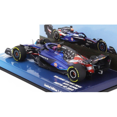 MINICHAMPS WILLIAMS F1  FW45 TEAM WILLIAMS RACING GULF N 23 AUSTIN USA GP 2023 ALEXANDER ALBON - BLUE BLACK 1/43