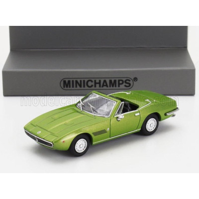 MINICHAMPS MASERATI GHIBLI SPIDER CABRIOLET OPEN 1969 - GREEN MET 1/87