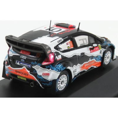 MINIPARTES FORD ENGLAND FIESTA RS WRC N 10 RALLY PORTUGAL 2012 M.OSTBERG - J.ANDERSSON - MATT BLACK WHITE LIGHT BLUE ORANGE 1/43