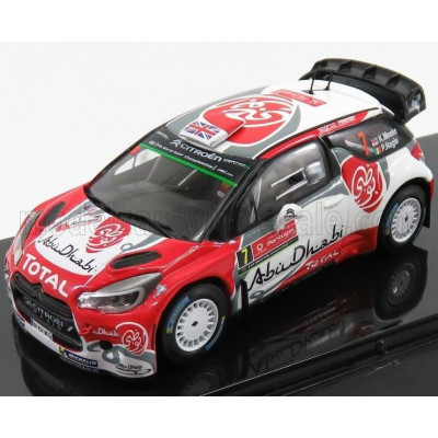 MINIPARTES CITROEN DS3 WRC TEAM TOTAL ABU DHABI N 7 WINNER RALLY PORTUGAL 2016 K.MEEKE - P.NAGLE - RED WHITE 1/43