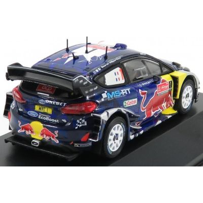 MINIPARTES FORD ENGLAND FIESTA WRC RED BULL N 1 WINNER RALLY PORTUGAL 2017 S.OGIER - J.INGRASSIA - BLUE RED YELLOW 1/43