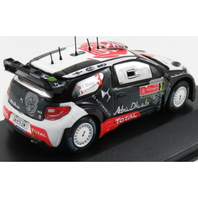 MINIPARTES CITROEN DS3 WRC ABU DHABI N 3 RALLY OF PORTUGAL 2015 K.MEEKE - P.NAGLE - WHITE BLACK RED 1/43