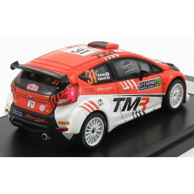 MINIPARTES FORD ENGLAND FIESTA R5 N 31 RALLY MONTECARLO 2019 T.KATSUTA - D.BARRIT - ORANGE WHITE 1/43