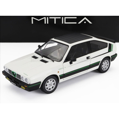 MITICA DIECAST ALFA ROMEO ALFA ROMEO SPRINT 1.5 QUADRIFOGLIO VERDE BALOCCO 1984 - BIANCO CAPODIMONTE - WHITE 1/18