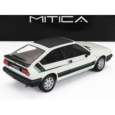 MITICA DIECAST ALFA ROMEO ALFA ROMEO SPRINT 1.5 QUADRIFOGLIO VERDE BALOCCO 1984 - BIANCO CAPODIMONTE - WHITE 1/18