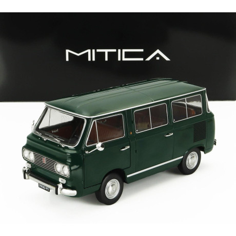 MITICA DIECAST FIAT FIAT 850 FAMILIARE SERIE-2 1970 – INTERNO BROWN - VERDE OLIVA 323 GREEN 1/18