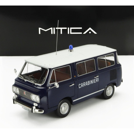 MITICA DIECAST FIAT FIAT 850 FAMILIARE CARABINIERI 1970 – INTERNO BROWN - BLUE WHITE 1/18