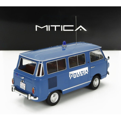MITICA DIECAST FIAT FIAT 850 FAMILIARE POLIZIA 1970 – INTERNO BROWN - LIGHT BLUE 1/18