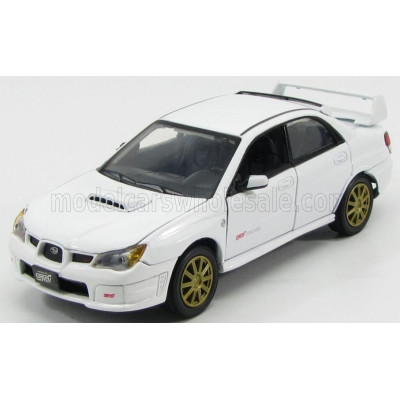 MOTOR MAX SUBARU IMPREZA WRX STI 4-DOOR 2003 - WHITE 1/24
