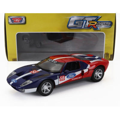 MOTOR MAX FORD USA GT N 58 RACING 2004 - BLUE WHITE RED 1/24