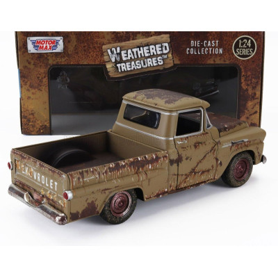 MOTOR MAX CHEVROLET APACHE PICK-UP FLEETSIDE WEATHERED TREASURE 1958 - RUGGINE - RUST 1/24