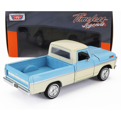 MOTOR MAX FORD USA F-100 PICK-UP 1969 - LIGHT BLUE CREAM 1/24