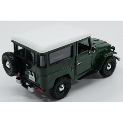 MOTOR MAX TOYOTA FJ40 LAND CRUISER HARD-TOP CLOSED 1980 - GREEN WHITE 1/24