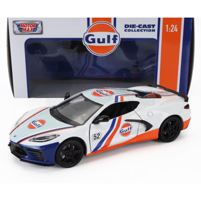 MOTOR MAX CHEVROLET CORVETTE C8 N 52 GULF RACING 2020 - WHITE BLUE ORANGE 1/24