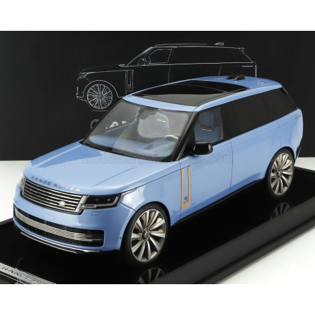MOTORHELIX LAND ROVER RANGE ROVER SV AUTOBIOGRAPHY 2022 - LIGHT BLUE 1/18