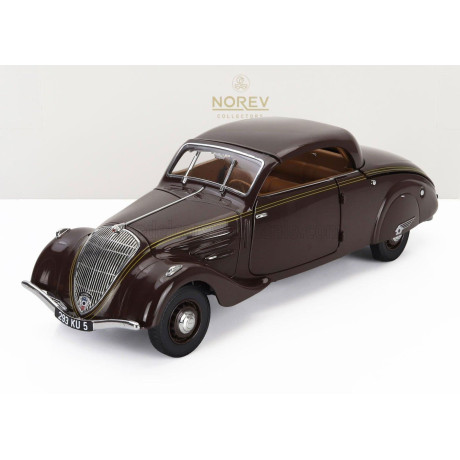 NOREV PEUGEOT 402 ECLIPSE 1937 - CHOCOLATE BROWN 1/18