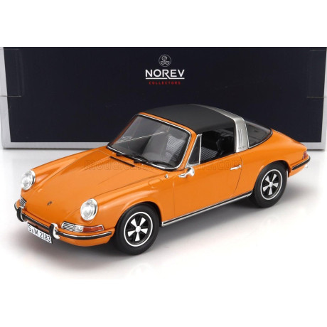 NOREV PORSCHE 911S 2.2 TARGA 1970 - SIGNAL ORANGE 1/18